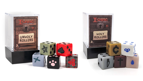 UnHoly/Holy Rollers Custom Dice Set Bundle with Four Souls Eden Promo Card