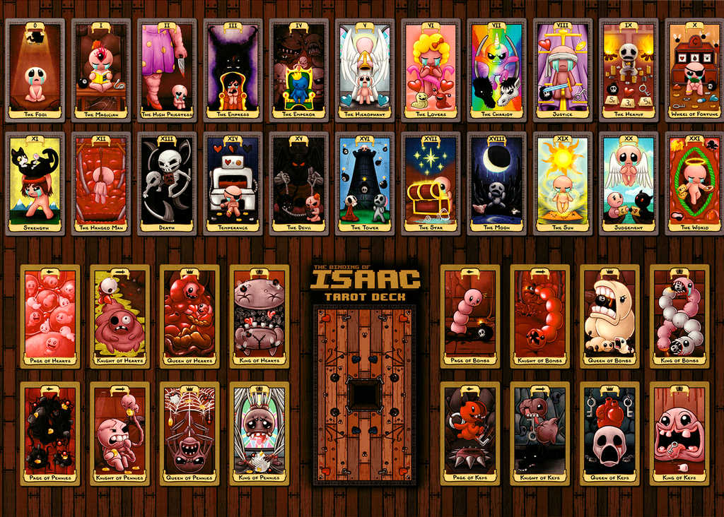 The Binding of Isaac Tarot Cards Wall Poster Nicalis Store powered by Hypergun The Binding of Isaac Tarot Cards Wall Poster Nicalis Store powered by Hypergun